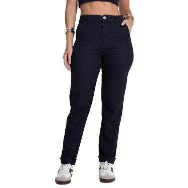 Imagem de Calça Linho Sawary Reta - 281881 - Preto 40-Feminino
