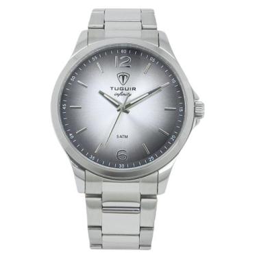 Imagem de Relógio Masculino de Aço Tuguir Analógico Infinity TGI37218 Prata