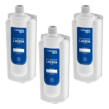 Imagem de Kit 3 Pc Refil Lacqua Purificador Latina Pa Purimix Puri Ice Branco - 