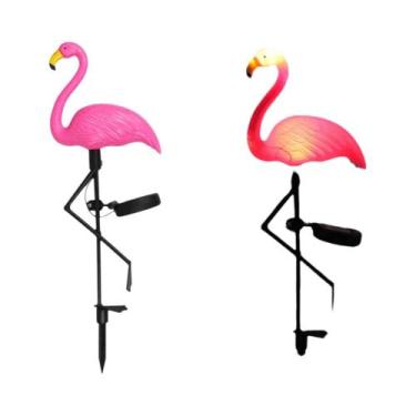 Imagem de Luz Solar Flamingo À Prova d'Água Para Jardim, Lâmpada Externa Para Gr
