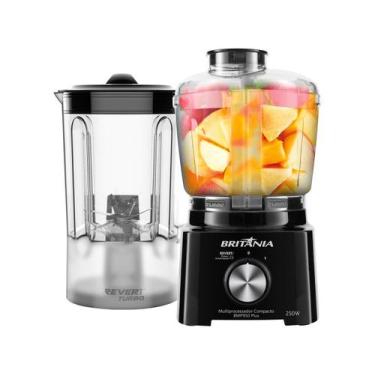 Imagem de Multiprocessador Britânia 2 em 1 Compacto 300W BMP950 Plus, Preto, 110
