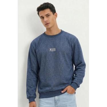 Imagem de Moletom Gola Careca Casual Polo Wear Azul, Azul, G