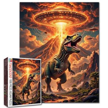 Imagem de Quebra-cabeça Tucocoo Dinosaur Volcano Alien Spaceship 1000 unidades