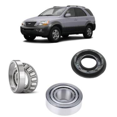 Imagem de Rolamentos Pinhão Diferencial Dianteiro Kia Sorento 2003 até 2009 kit 