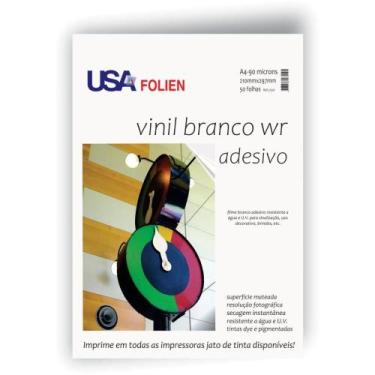 Imagem de Papel Fotografico INKJET A4 Vinil Adesivo Branco Fosco C/50 - Usa Foli