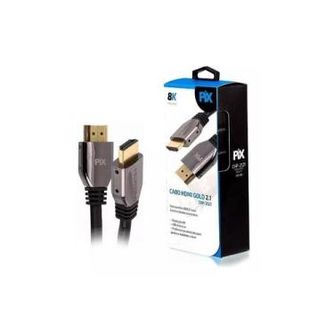 Imagem de Cabo HDMI Gold 2.1-8K HD, Pix, HDMI 2.1