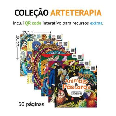 Imagem de Coleção Arteterapia C/6 Livros Para Colorir - Arteterapia Antiestresse