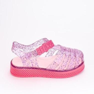 Imagem de Sandália Infantil Plataforma Belinha Pink Glitter-Feminino