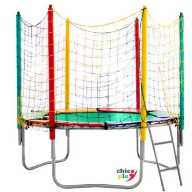 Imagem de Cama Elástica 2,00M ChicoPlay Lona Verde Nacional Sem Emenda