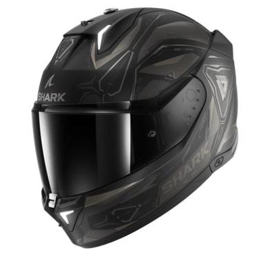 Imagem de Capacete Shark Skwal I3 Linik Moto Prata Pinlock Luz Freio, Titanium