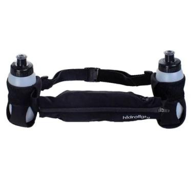 Imagem de Pochete Hidrolight Fit Bottle com 2 Squeeze H93 Unissex, Único, Preto