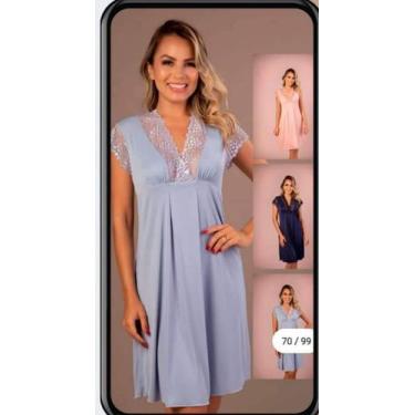 Imagem de Camisola Renda na manga - Modelle , Azul escuro, M