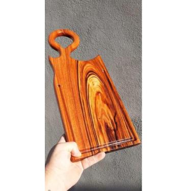 Imagem de Tabua para Churrasco Madeira 50x20cm (servir) - PÓ DE SERRA