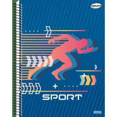 Imagem de Caderno Pequeno Espiral 1/4 KBOM Light 96 Folhas São Domingos, SPORT