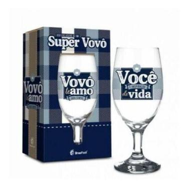Imagem de Taça cerveja windsor 330ml temas familia - vovô te amo - Brasfoot Pres