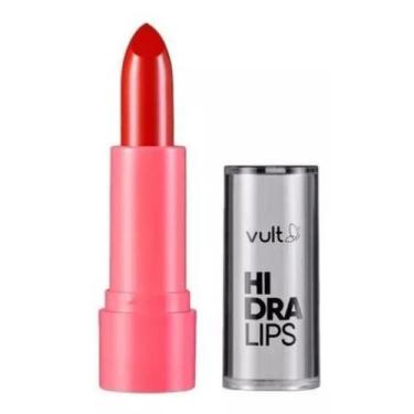 Imagem de Batom Cremoso Hidra Lips Vermelho Puro Vegano Vult - 3,6g - Koloss