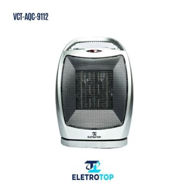 Imagem de Aquecedor Cerâmico Ambiente CZ 1500W 4 Níveis de Potência Até 35m2 Cinza Top 220V