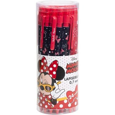 Imagem de Lapiseira Molin do Brasil Minnie Mb 0,7mm com Acionamento Retrátil Borracha e Grafite Corpo Redondo