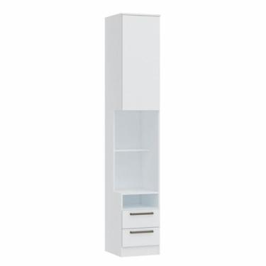 Imagem de Mesa de Cabeceira Modulada Reto 1 Porta 2 Gavetas Requinte+ 100% MDF B