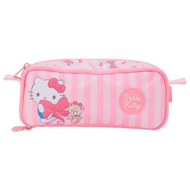 Imagem de Estojo Duplo Hello Kitty – Organização com o Jeitinho Fofo que Você Ama!