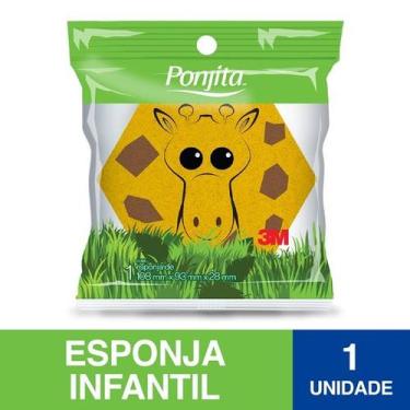 Imagem de Esponja para Banho Animais Ponjita - 3M, GIRAFA