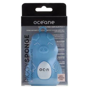 Imagem de Esponja para Limpeza da Pele Piggy Sponge com Cerdas de Silicone Macias para Limpeza Facial e Corporal Rosa Oceane