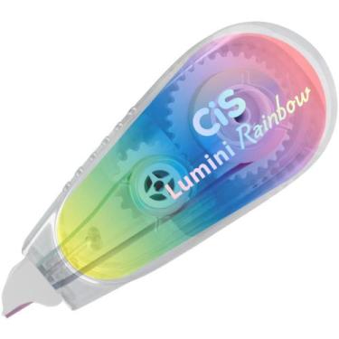Imagem de Caneta Marca Texto CIS Lumini Rainbow Fita 5MMX3M Blister - Sertic