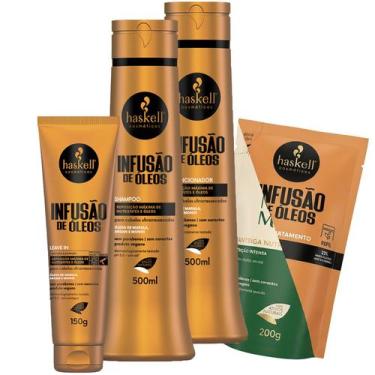Imagem de Kit Infusão de Óleos Sh Cond 500ml Leave 150gr Haskell