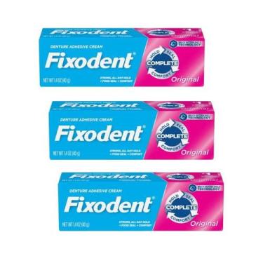 Imagem de Kit Creme Fixodent Original 40g (3 Unidades) 100% Original
