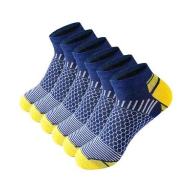 Imagem de Meias Esportivas Masculinas - 6 Pares Respiráveis, para Todas as Estaç