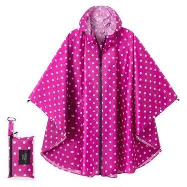 Imagem de Capa de Chuva POWINSUN Impermeável com Capuz e Bolso