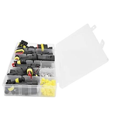Imagem de Conector elétrico automotivo, design de fivela Conectores de fios resistentes à oxidação Kit de plugue à prova d'água para motocicletas, caminhões, scooters, barcos
