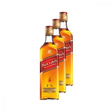 Imagem de Whisky Red Label 500ml 3 Unidades Johnnie Walker