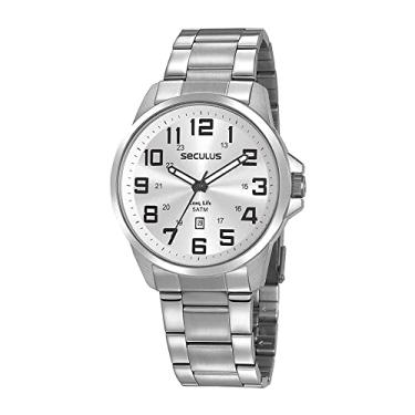 Imagem de Relógio Seculus Masculino Ref: 20807g0svna1 Casual Prateado