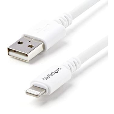 Imagem de StarTech. com 3 m (3 pés) longo conector Lightning da Apple 8 pinos para cabo USB para iPhone/iPod/iPad – cabo de carregamento e sincronização (USBLT3MW)