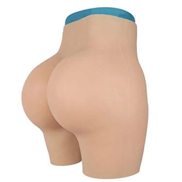 Imagem de WHG Calcinha de silicone com botões de quadril aberto virilha sexy cosplay trajes realistas falso quadril, cor 3