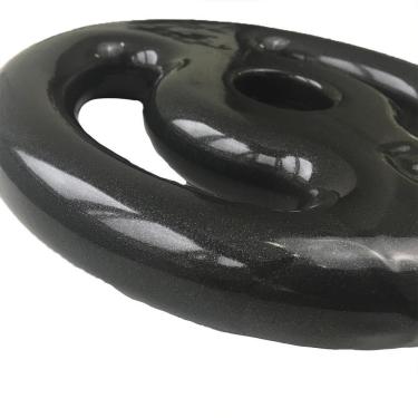 Imagem de Anilha Emborrachada Vazada Ahead Sports 5Kg Preta