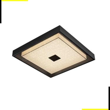 Imagem de Plafon Zeus Microcristal LED 26W 3000K 2045lm 53x53cm Bivolt | Starlux 30959-26W