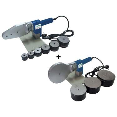 Imagem de Kit Com Duas Termofusoras Topfusion Para Tubulação Ppr De 20 A 110 Mm 220V