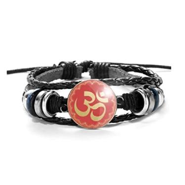 Imagem de Pulseira Om Símbolo Hindu Hinduísmo On Unissex e Ajustável