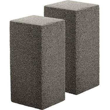 Imagem de Pacote com 2 tijolos de limpeza de churrasqueiras não tóxicos e não arranhões para defumadores, grelha de topo plano, grelhas de churrasco, flattops e ferro fundido. Melhor bloco de ferramentas de