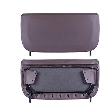 Imagem de Hacreyatu Capa de bolso para banco traseiro para encosto capa de painel de assento compatível com B-MW Série 5 F18 G7 F07 Série 7 F02 (Mocha)