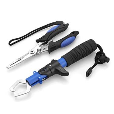 Imagem de Pescaria Pinça de pesca em aço inoxidável Alicate de pesca Cortadores de trança Pescaria alça de pesca