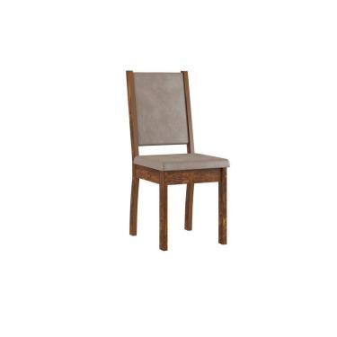 Imagem de Kit 2 Cadeiras Capri Tecido Veludo Sonetto Móveis Rústico/Caramelo