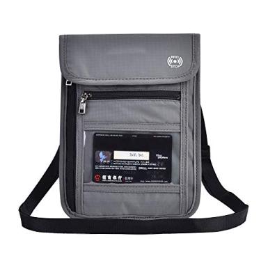 Imagem de Bolsa de pescoço para passaporte, porta-passaporte e identidade, carteira protetora, bolsa de pescoço, bolsa esportiva de nylon, Carteira RFID