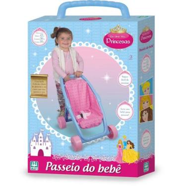 Imagem de Carrinho De Boneca Passeio Do Bebê Princesas - Nig