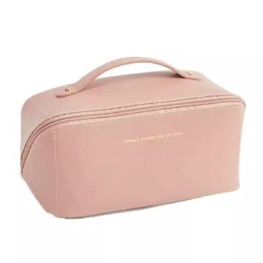 Imagem de Necessaire Feminina Grande Para Maquiagem ECOCOZY (Rosa)