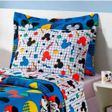 Imagem de Fronha Infantil Estampada Disney Mickey E Minnie - Andreza Enxovais