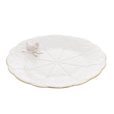 Imagem de Pratos para Sobremesa de Porcelana Birds Wolff 4 Peças 19cm