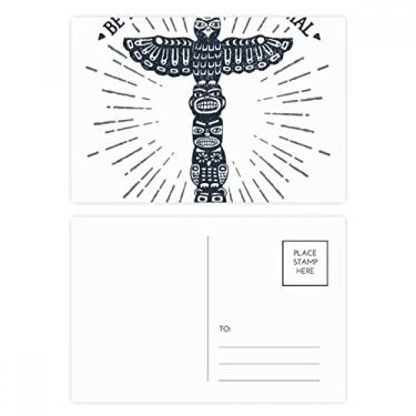 Imagem de Cartão postal com estampa de coruja do Egito Antigo Conjunto de cartões postais de aniversário para enviar cartões de agradecimento